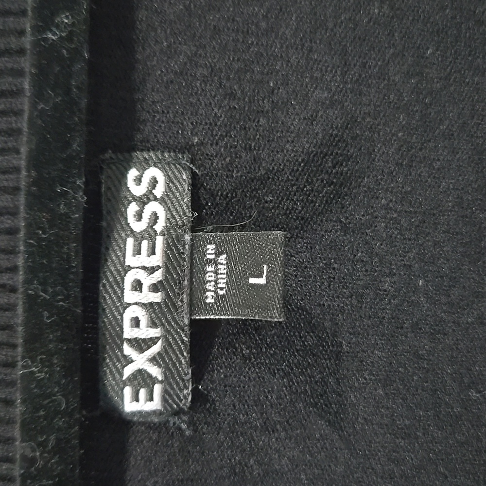 Express Black Rhinestone Button-Up Cardigan - Picture 3 of 13